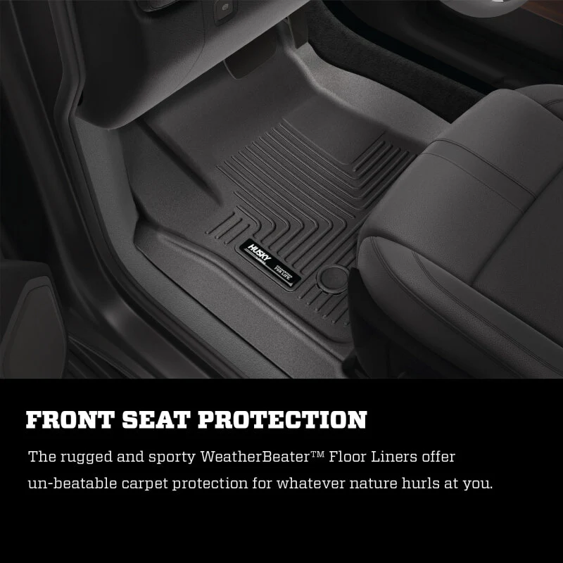 Husky Liners 07-12 Chevy Silverado/GMC Sierra Extended Cab WeatherBeater Combo Black Floor Liners - Image 16