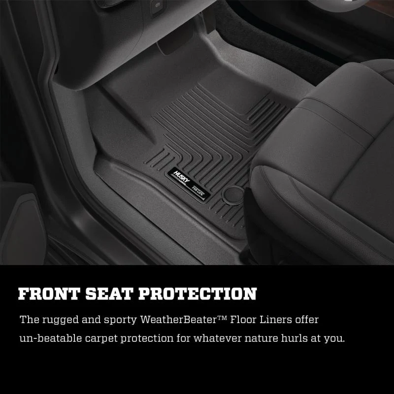 Husky Liners 07-12 Chevy Silverado/GMC Sierra Extended Cab WeatherBeater Combo Black Floor Liners - Image 8