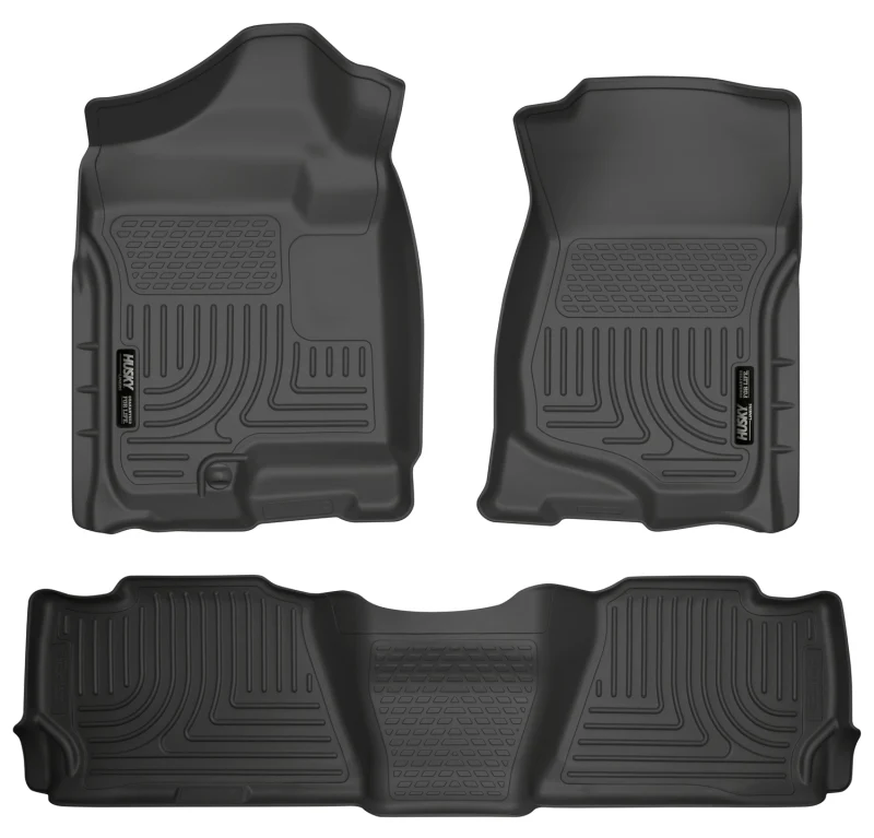 Husky Liners 07-13 GM Escalade ESV/Avalanche/Suburban WeatherBeater Black Front/2nd Row Floor Liners - Image 2