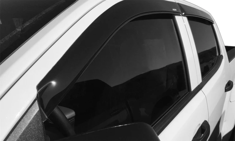 Husky Liners 09-18 Dodge RAM 1500 Quad Cab In-Channel Mount Ventvisor Low Profile (4pc) - Smoke - Image 3