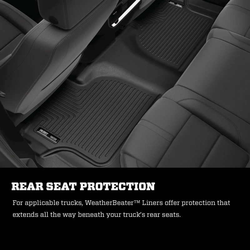 Husky Liners 13-16 Lexus LX570 / 13-16 Toyota Land Cruiser Weatherbeater Black Front Floor Liners - Image 6