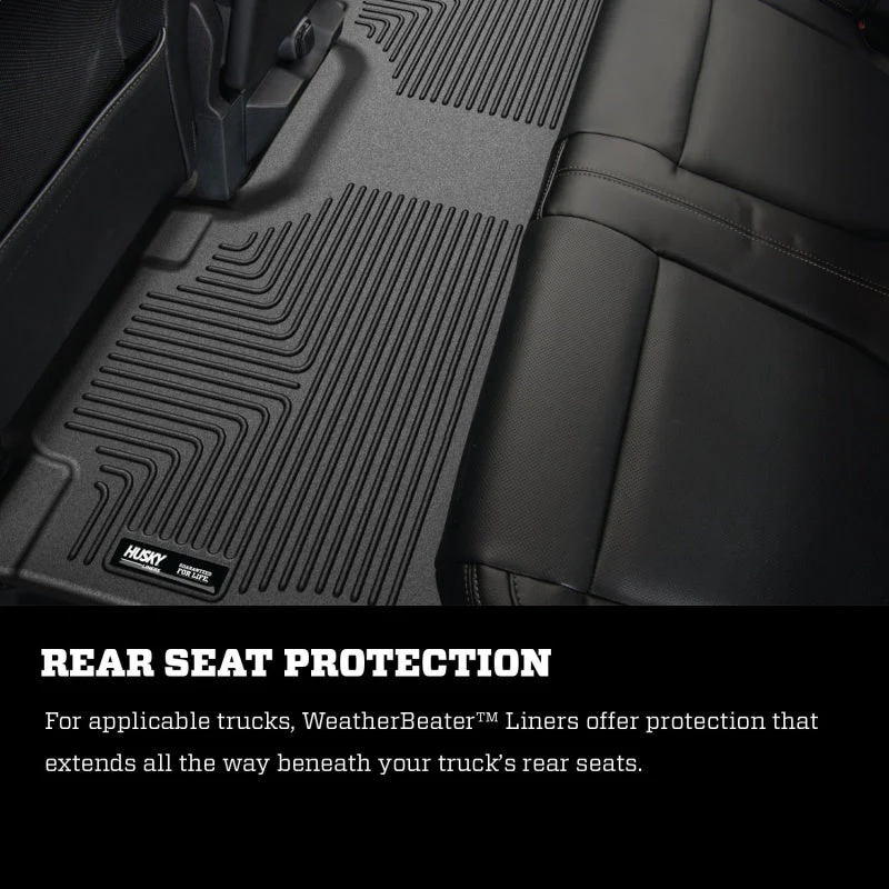 Husky Liners 2012.5 Ford SD Crew Cab WeatherBeater Combo Tan Floor Liners (w/o Manual Trans Case) - Image 10