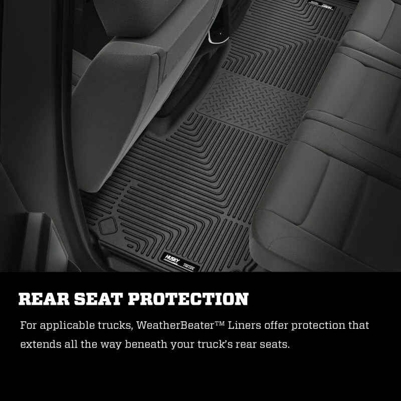 Husky Liners 2012 Dodge Ram 1500/2500 Crew Cab WeatherBeater Combo Black Floor Liners - Image 17