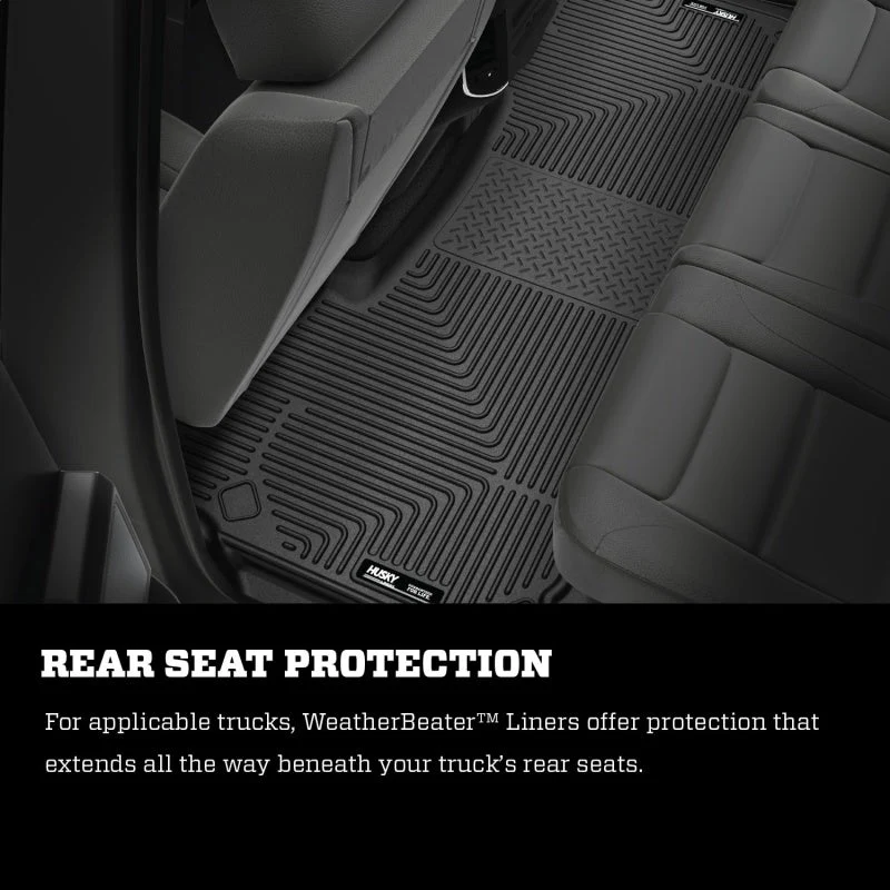 Husky Liners 2012 Dodge Ram 1500/2500 Crew Cab WeatherBeater Combo Black Floor Liners - Image 6