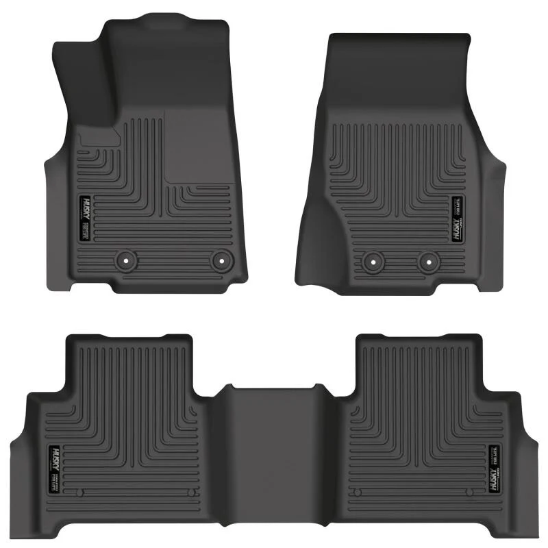 Husky Liners 2022 Jeep Grand Cherokee (New Style) Weatherbeater Black Front & 2nd Seat Floor Liner - Image 2