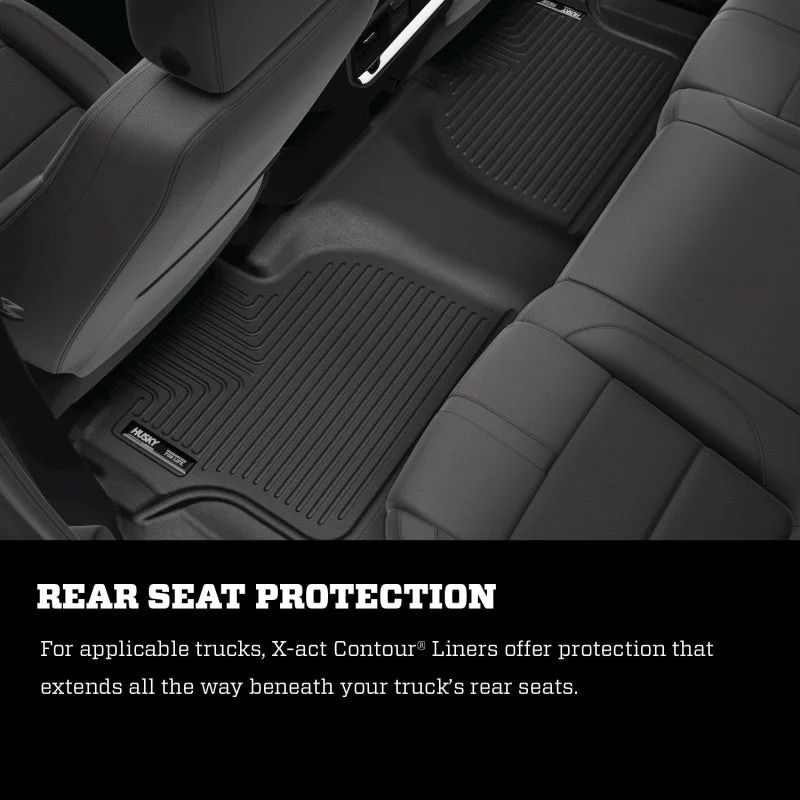 Husky Liners 21-22 Ford Bronco Sport X-act Contour Front & 2nd Seat Floor Liners (Black) - Image 10