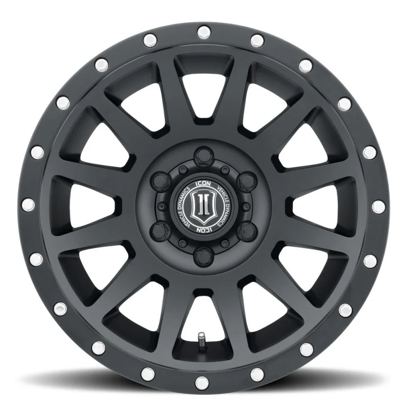 ICON Compression 17x8.5 5x5 -6mm Offset 4.5in BS 71.5mm Bore Satin Black Wheel - Image 2