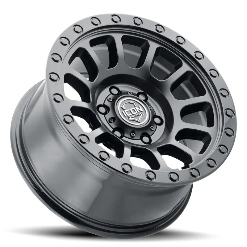 ICON Hulse 17 X 8.5 / 6 X 5.5 / 25mm Offset / 5.75in BS Double Black - Image 4