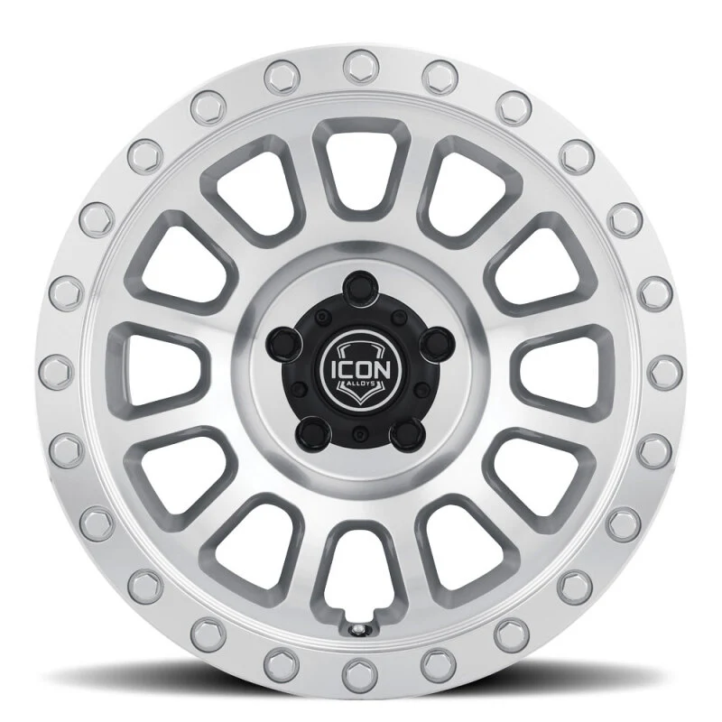 ICON Hulse 18x9 8x180 12mm Offset 5.5in BS Silver Machined - Image 4