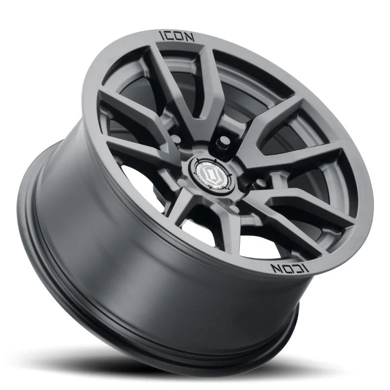 ICON Vector 5 17x8.5 5x150 25mm Offset 5.75in BS 110.1mm Bore Satin Black Wheel - Image 3