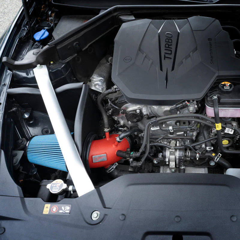 Injen 22-23 Kia Stinger 2.5L Turbo L4 Wrinkle Black Short Ram Tuned Intake System - Image 2