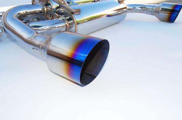 Invidia 07+ Infiniti G37 Coupe Gemini Single Layer Titanium Tip Cat-back Exhaust - Image 4