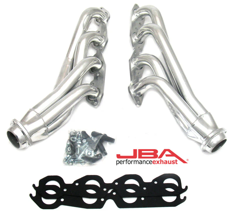 JBA 01-03 Gm Truck 8.1L BBC w/o EGR/A.I.R. 1-3/4in Primary Silver Ctd Cat4Ward Header - Image 2