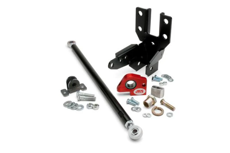 JKS Manufacturing 2007+ Jeep Wrangler JK Front Track Bar-Sector Shaft Reinforcement System - Image 3