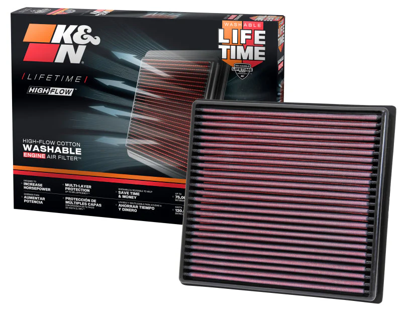 K&N 12 Isuzu D-Max 2.5L L4 DSL Replacement Air Filter - Image 3