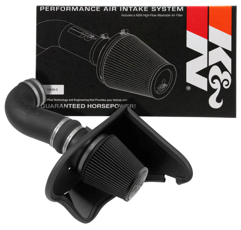 K&N 16-23 Chevrolet Camaro SS 6.2L V8 F/I DRYFLOW Performance Air Intake System - Image 6