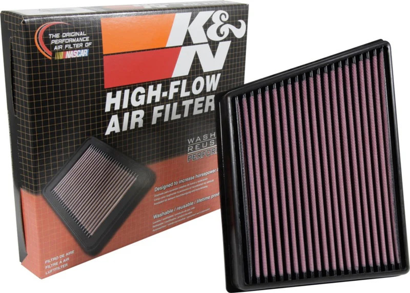 K&N 2015 Jaguar F-Pace V6-3.0L F/I Left Side Replacement Drop In Air Filter - Image 12
