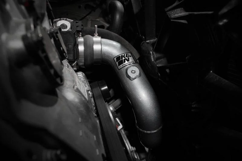 K&N 23-24 GM Colorado/Canyon 2.7L L4 Charge Pipe - Aluminum Tube - Gunmetal Gray - Image 3