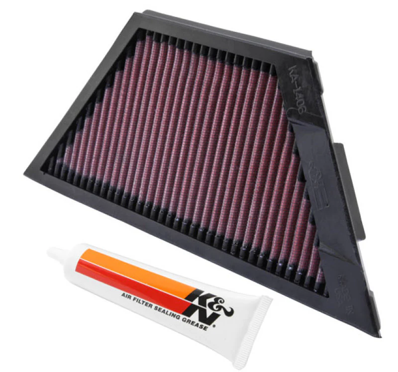 K&N Kawasaki ZX1rR Ninja/ZZR1400/1400GTR/ZX14R 11.25in O/S L x 4.75in O/S W Replacement Air Filter - Image 3