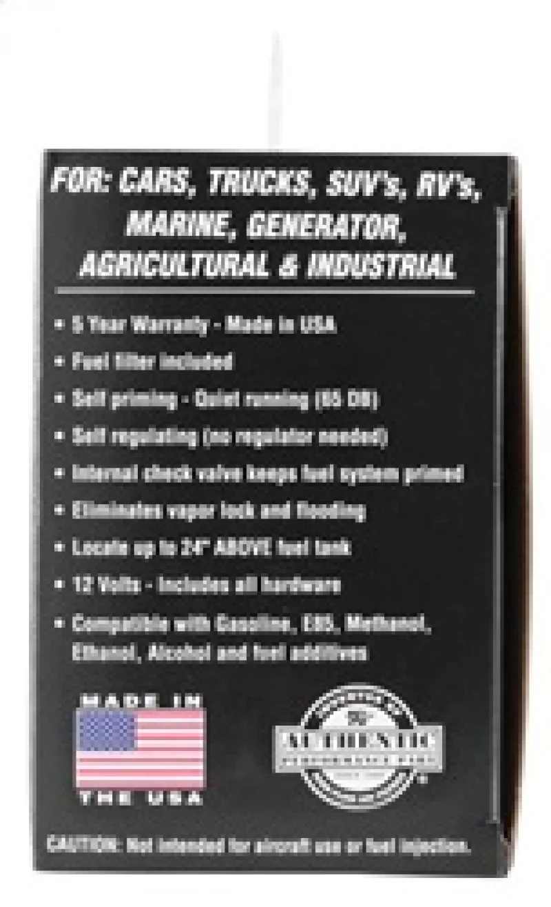 K&N Performance Electric Fuel Pump 1-2 PSI - Image 11