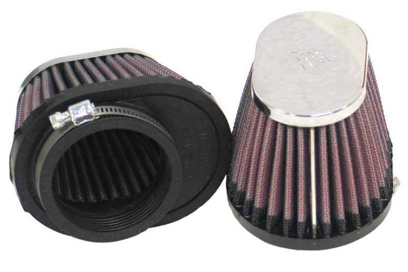 K&N Universal Chrome Filter 2 1/8in FLG / 4in x 3in Bottom / 2in Top / 2 3/4in Height (2 Per Box) - Image 2
