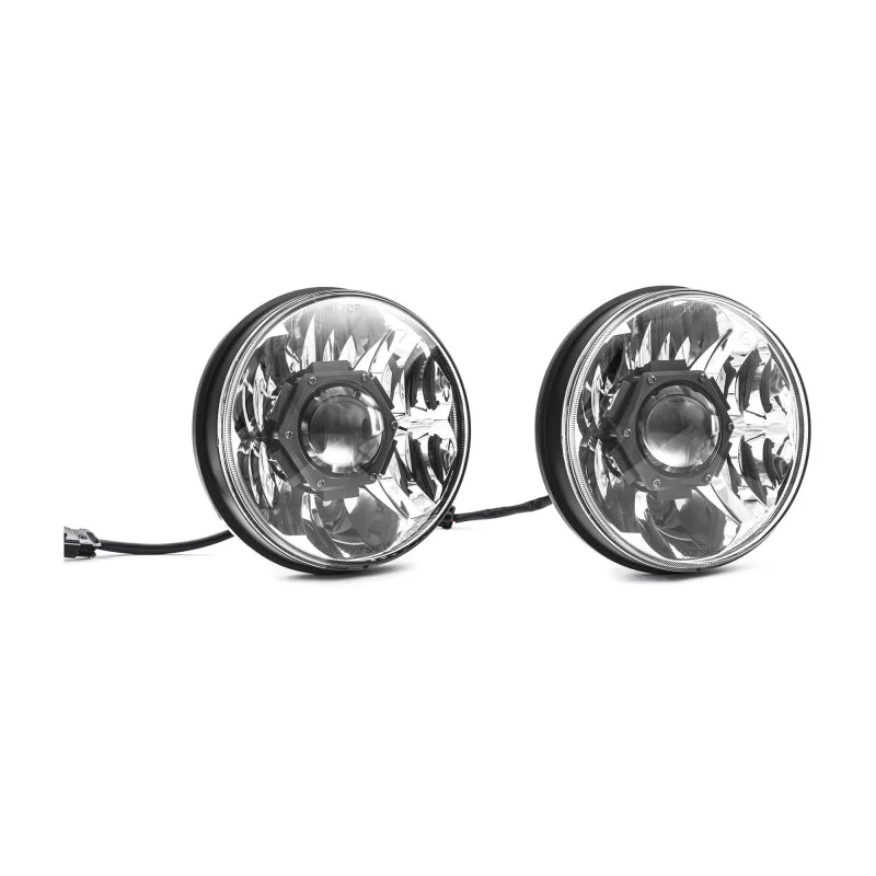 KC HiLiTES 07-18 Jeep JK (Not for Rubicon/Sahara) 7in. Gravity LED Pro DOT Headlight (Pair Pack Sys) - Image 10