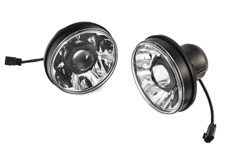 KC HiLiTES 07-18 Jeep JK (Not for Rubicon/Sahara) 7in. Gravity LED Pro DOT Headlight (Pair Pack Sys) - Image 7