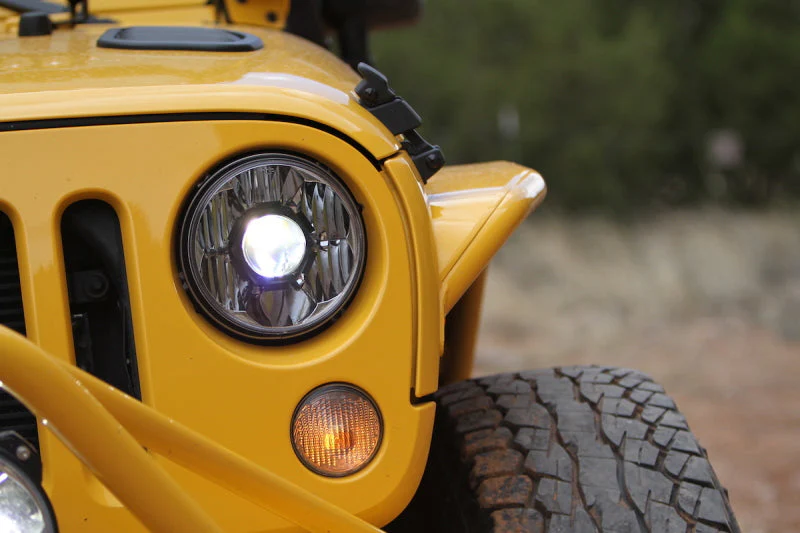 KC HiLiTES 07-18 Jeep JK (Not for Rubicon/Sahara) 7in. Gravity LED Pro DOT Headlight (Pair Pack Sys) - Image 9