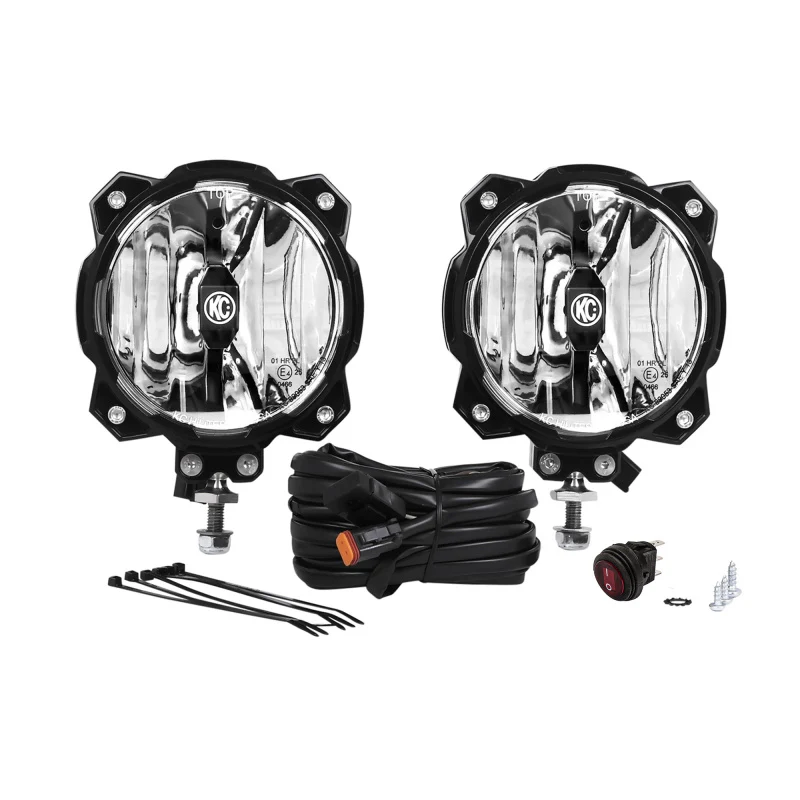 KC HiLiTES 6in. Pro6 Gravity LED Light 20w Single Mount SAE/ECE Driving Beam (Pair Pack System) - Image 2