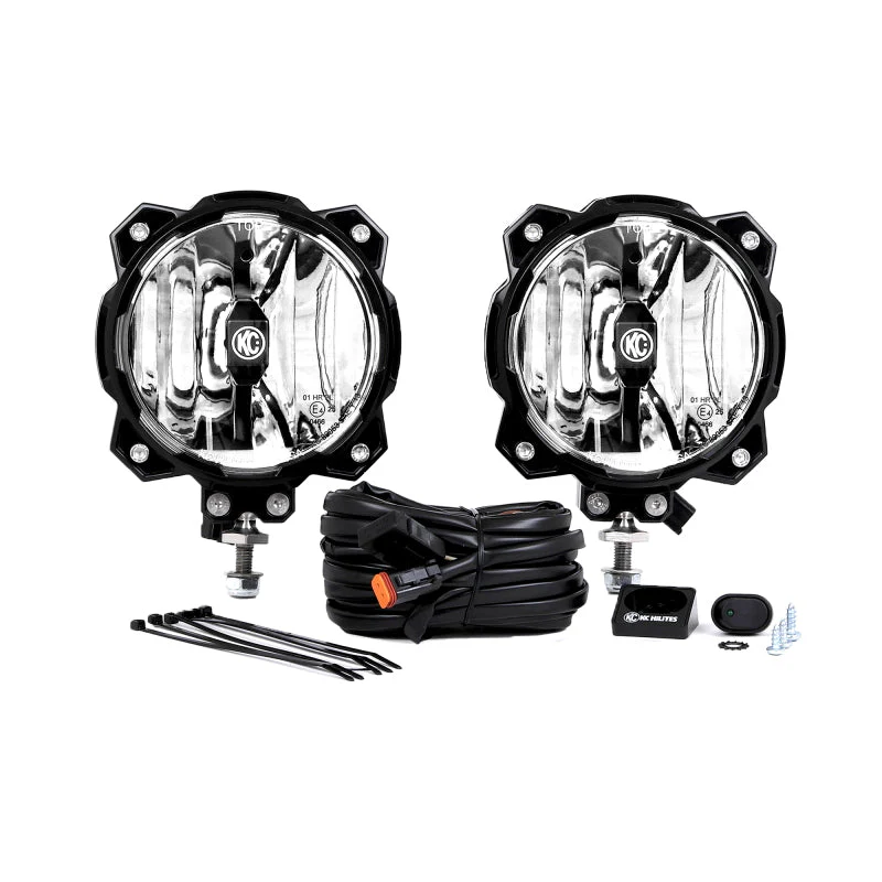 KC HiLiTES 6in. Pro6 Gravity LED Light 20w Single Mount Spot Beam (Pair Pack System) - Image 3