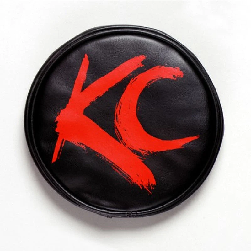 KC HiLiTES 6in. Round Soft Cover (Pair) - Black w/Yellow KC Logo - Image 12