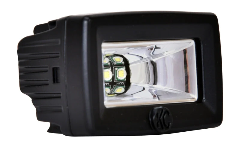 KC HiLiTES C-Series C2 LED 2in. Backup Area Flood Light 20w (Pair Pack System) - Black - Image 7