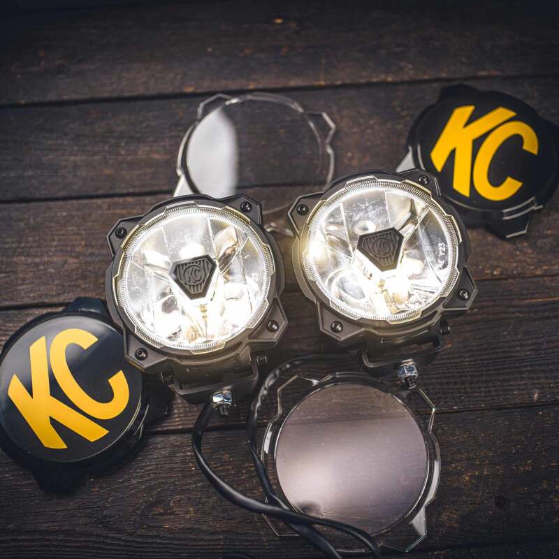 KC HiLiTES Gravity Titan LED 6in. - Pair Pack (Wide-40 Beam) - Image 13