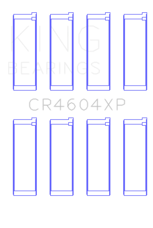 King 07-09 Mazdaspeed 3 L3-VDT MZR DISI (t) Duratec High Performance Rod Bearing Set - Size STDX - Image 2
