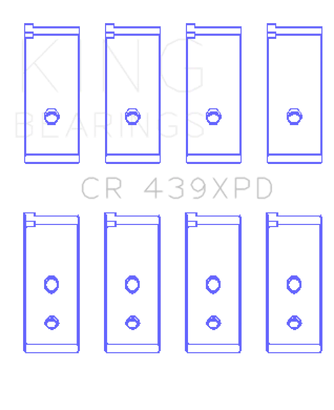 King Engine Bearings Honda B-Series Dowel Performance Rod Bearing Set - Size STD - Image 2