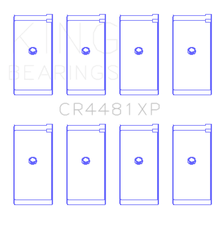 King Engine Bearings Mitsubishi 4G63/4G64 6 Bolt 1st Gen DSM Performance Rod Bearing Set - Size STDX