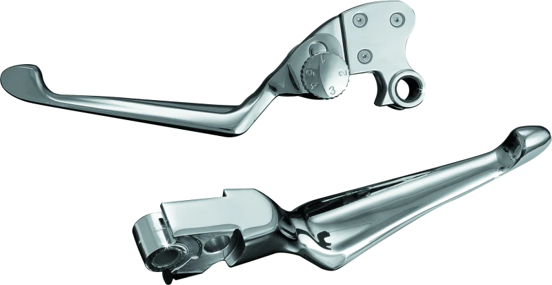 Kuryakyn Boss Blades With Adjustable Clutch 96-Up Cable Chrome