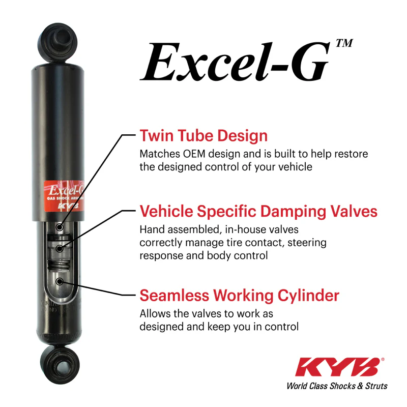 KYB Shocks & Struts Excel-G Front TOYOTA Corolla 1986-87 TOYOTA Cressida 1983-92 TOYOTA Supra 1982-8 - Image 3