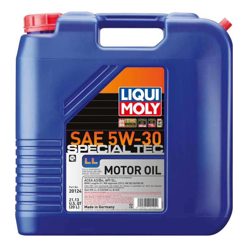 LIQUI MOLY 20L Special Tec LL Motor Oil SAE 5W30 - Image 2