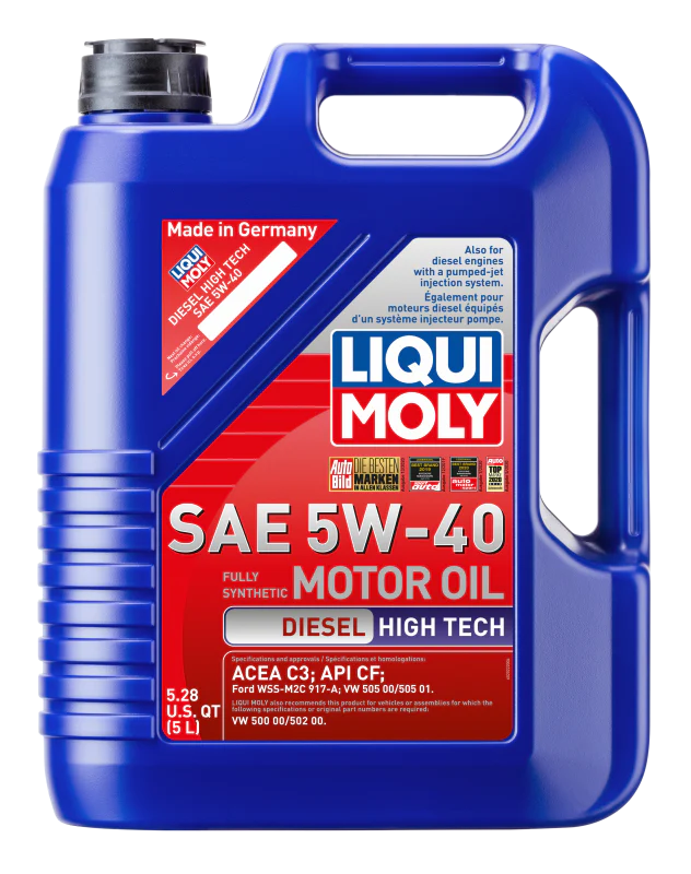 LIQUI MOLY 5L Diesel High Tech Motor Oil 5W40 - Image 2