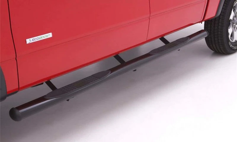 Lund 05-23 Nissan Frontier Crew Cab 4in. Oval Straight Steel Nerf Bars - Black - Image 3