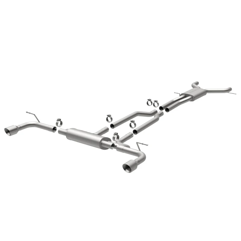 MagnaFlow 07 Audi Q7 V8 4.2L Dual Split Rear Exit Stainless Cat-Back Perf Exhaust - Image 2