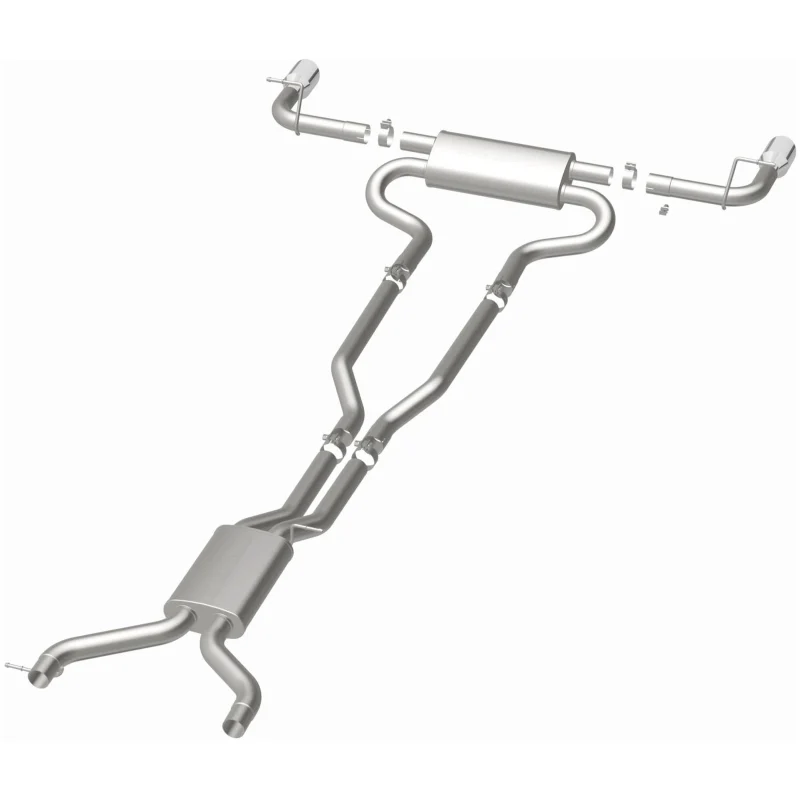 MagnaFlow 07 Audi Q7 V8 4.2L Dual Split Rear Exit Stainless Cat-Back Perf Exhaust - Image 33