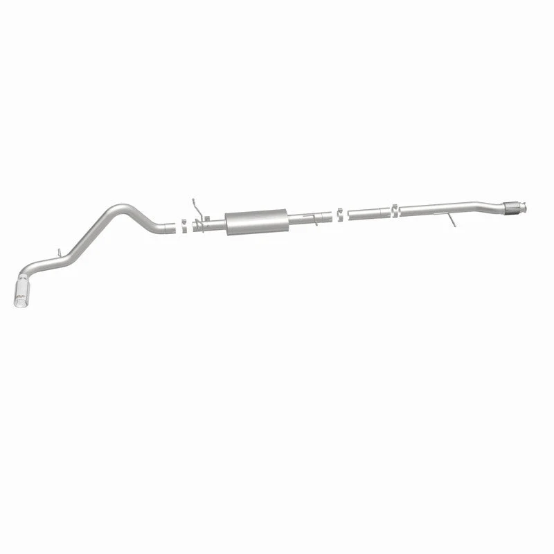 Magnaflow 14 Chevy Silverado V8 5.3L CC/EC Cab Single P/S Rear Exit Stainless Cat Back Perf Exhaust - Image 13