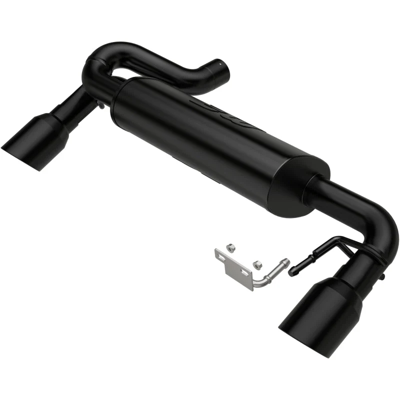 MagnaFlow 2021 Ford Bronco Street Series Axle-Back Exhaust w/ Dual Split Rear Style Exit- Black Tips - Image 2