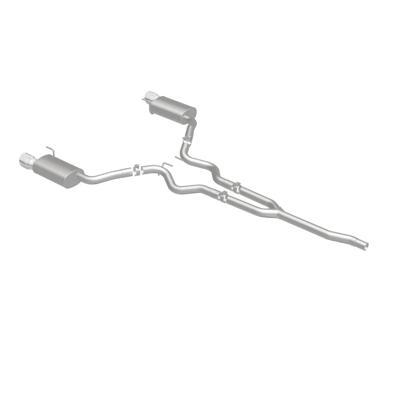 MagnaFlow Cat Back, SS, 2.5in, Street, Dual Split Polished 4.5in Tips 2015 Ford Mustang Ecoboost - Image 11