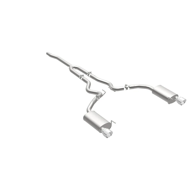 MagnaFlow Cat Back, SS, 2.5in, Street, Dual Split Polished 4.5in Tips 2015 Ford Mustang Ecoboost - Image 18