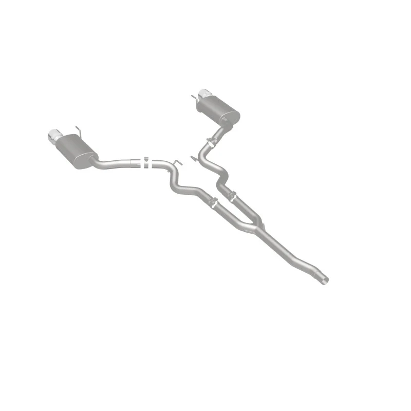 MagnaFlow Cat Back, SS, 2.5in, Street, Dual Split Polished 4.5in Tips 2015 Ford Mustang Ecoboost - Image 20