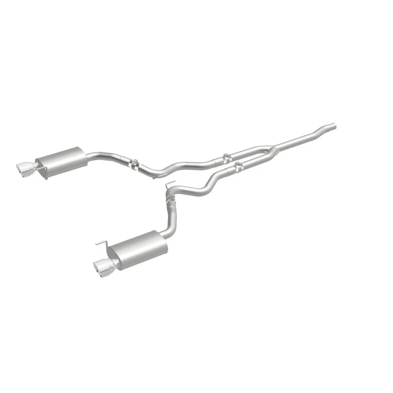 MagnaFlow Cat Back, SS, 2.5in, Street, Dual Split Polished 4.5in Tips 2015 Ford Mustang Ecoboost - Image 29