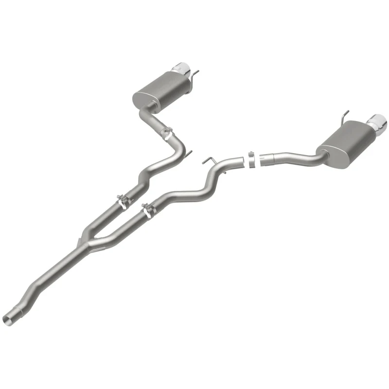 MagnaFlow Cat Back, SS, 2.5in, Street, Dual Split Polished 4.5in Tips 2015 Ford Mustang Ecoboost - Image 33